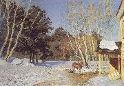 Isaac Levitan March oil on canvas